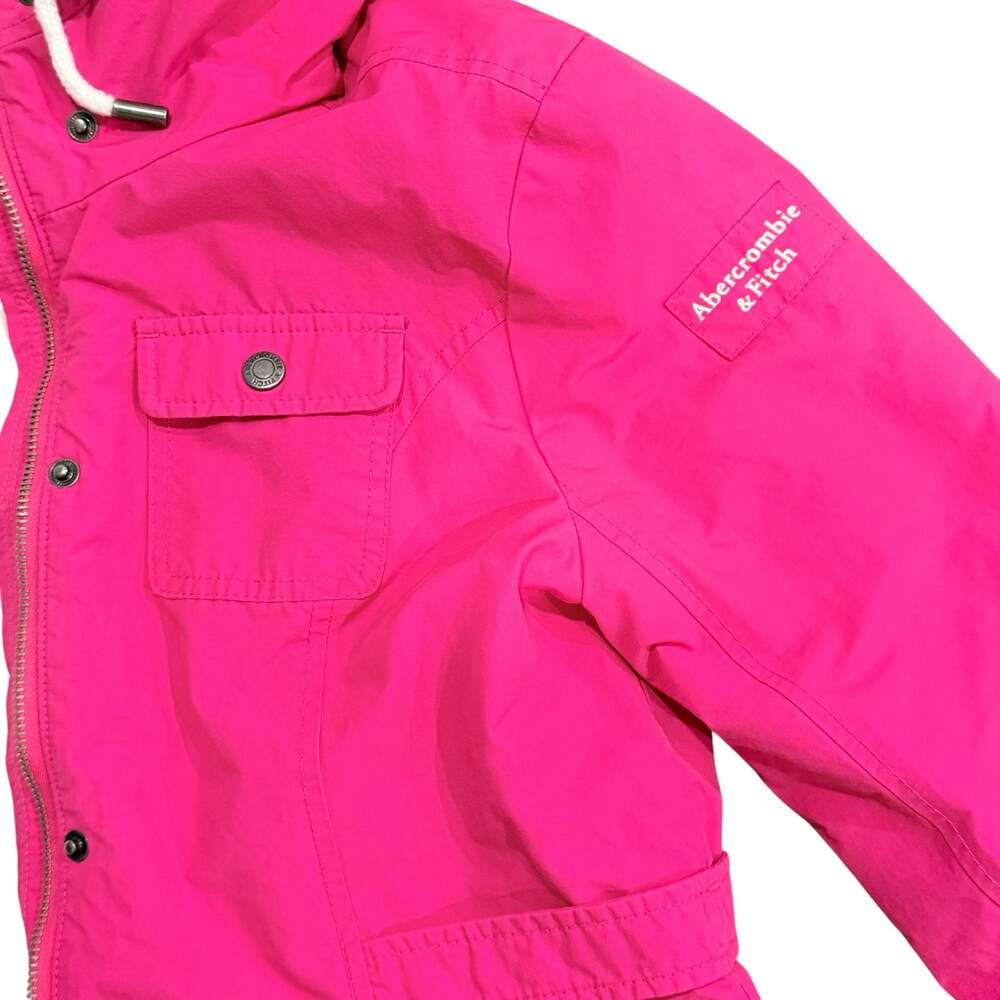 Abercrombie & Fitch Girls Sherpa-Lined Utility Jacket, Hot Pink, Size L - Picture 4 of 9